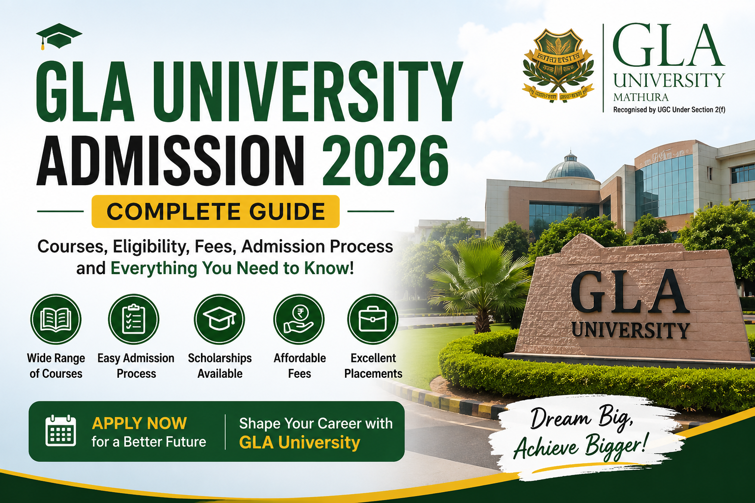 GLA University Admission 2026: Best Complete Guide
