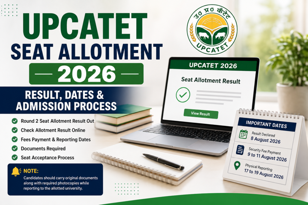 UPCATET Seat Allotment 2026